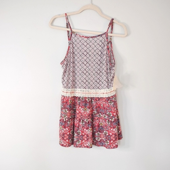 Altar'd State Tops - Altar'd State Floral Tank Top - Red, Pink and White NWT